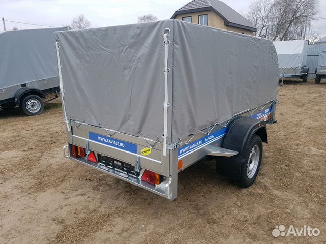 Прицеп 2.5х1.25 Tavials Premium тент 1000мм Аэро