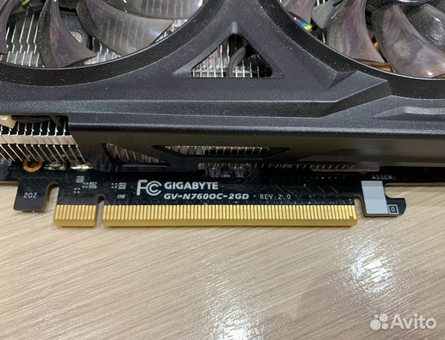 Gtx760 gigabyte 2Gb 256bit под ремонт или запчасти