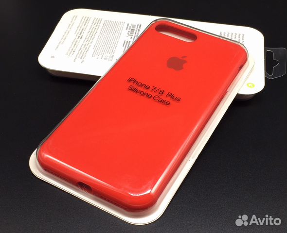 iPhone 7 8 Plus Silicone Полный периметр Красный R