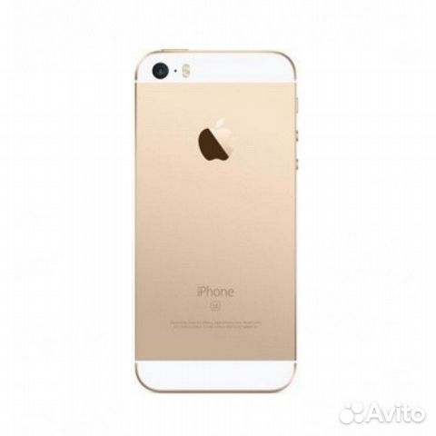 Корпус (задняя крышка) iPhone SE золотой,в наличии