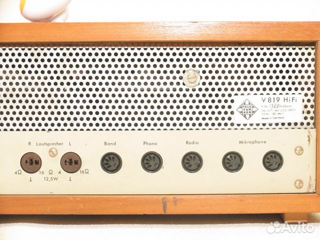 Telefunken V 819 Ламповый Tubeamp 1961г Telefunken V 819 Ламповый Tubeamp 1961г