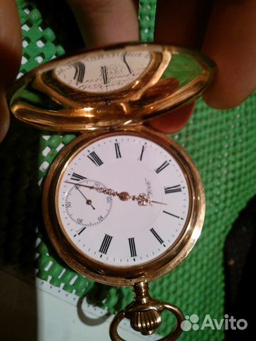 Антикварные золотые карманные часы breguet