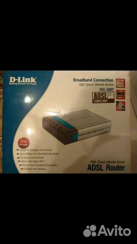 Маршрутизатор D-link DSL-500T