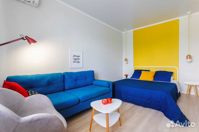 

1-к. квартира, 42 м², 2 кровати