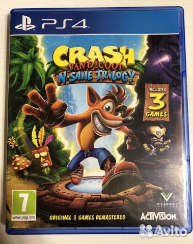 Игра на пс4 Crash Bandicoot Trilogy