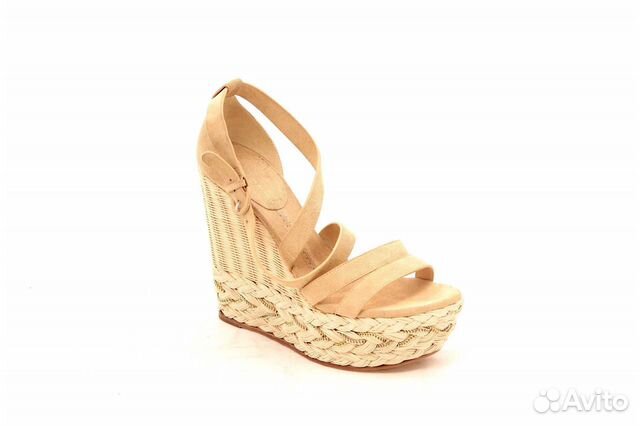 Босоножки женские Casadei 1117 замша, бежевый бу Босоножки женские Casadei 1117 замша, бежевый бу