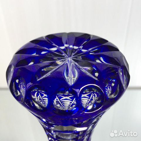 Вазочка, цветной хрусталь,Германия