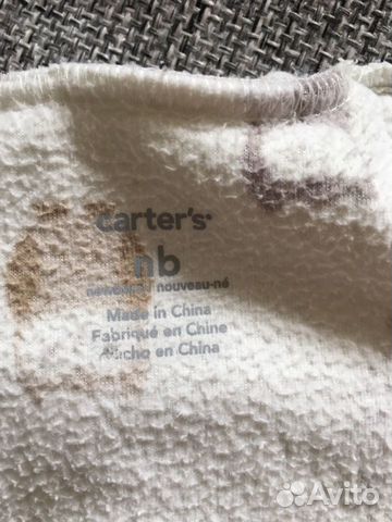 Комбинезон флисовый Carter s 50-62. Поддёва