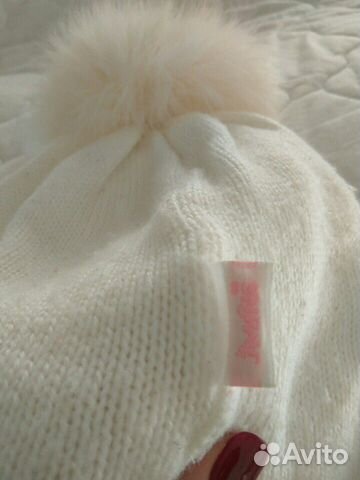 Шапка зимняя с натуральным мехом Польша