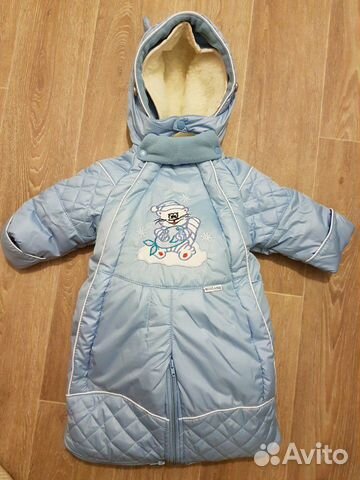 Зимний-демисезонный комбинезон новый 86 см