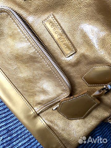 Золотая сумка longchamp винтаж оригинал