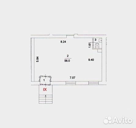 Торговое помещение, 35 м²