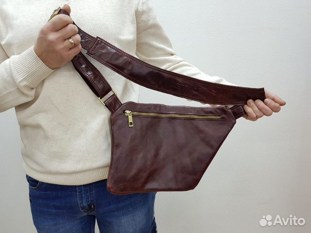 Мужская Сумка Кобура из натуральной кожи Мужская Сумка Кобура из натуральной кожи
