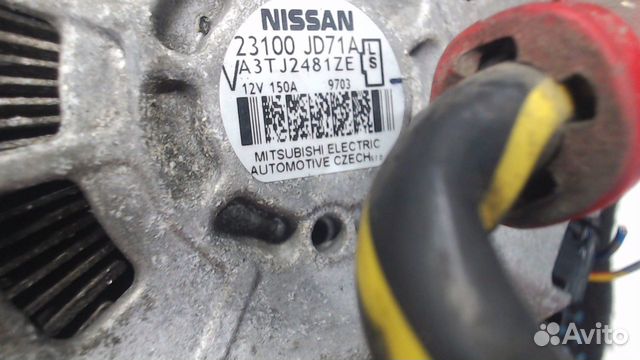 Генератор Nissan Qashqai, 2008 Генератор Nissan Qashqai, 2008