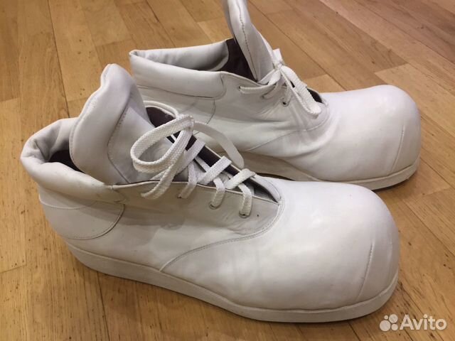 Клоунские ботинки из натур. кожи новые