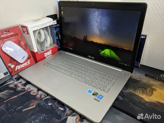 Мощный игровой ноутбук asus GTX, 17.3