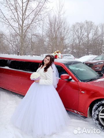 Платье свадебное+шубка(фата, муфта для шубки) Платье свадебное+шубка(фата, муфта для шубки)