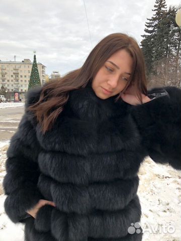 Шуба из песца люкс
