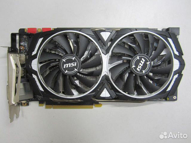 Видеокарта 8Gb Msi GeForce GTX1070 Armor 8G OC
