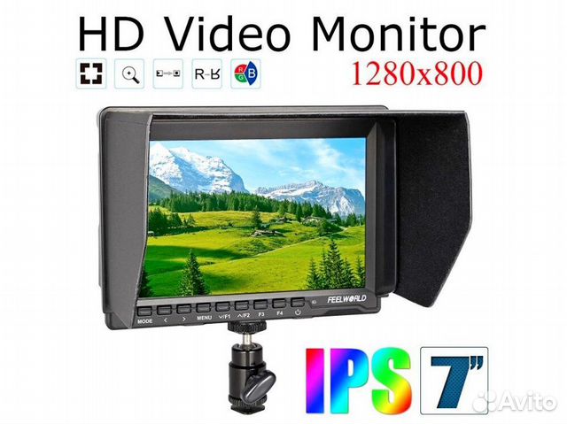 Накамерный Монитор Feelworld FW759 4K 7 Накамерный Монитор Feelworld FW759 4K 7