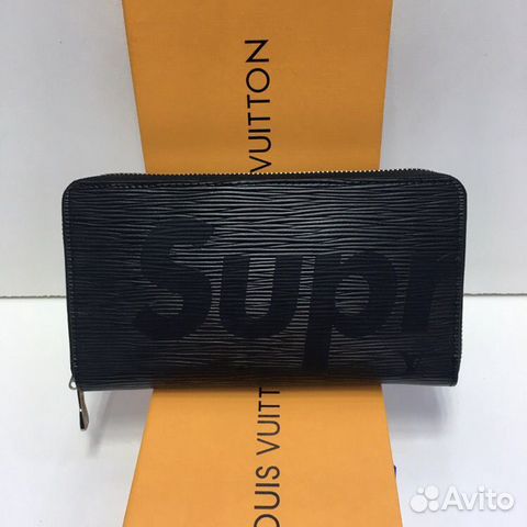 Кошелек Louis Vuitton Supreme Красный LV Суприм