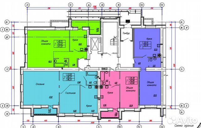 1-к квартира, 40.8 м², 2/9 эт.