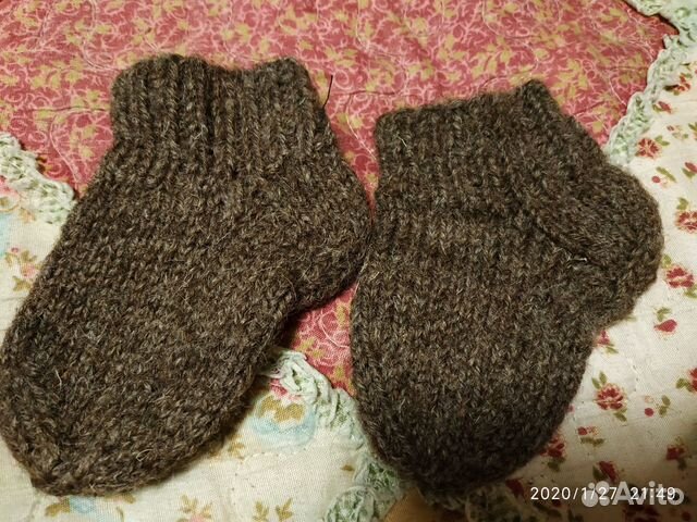 Носки вязаные шерстяные на год