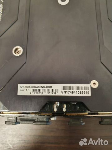 Видеокарта Gigabyte Radeon RX 580 gaming 8GB Видеокарта Gigabyte Radeon RX 580 gaming 8GB