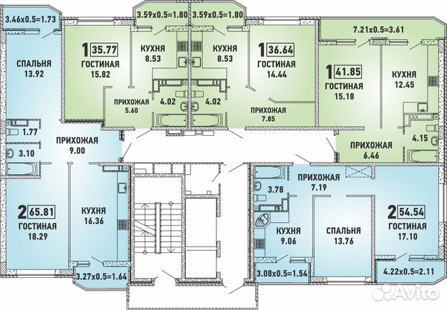 1-к квартира, 35.8 м², 14/18 эт. 1-к квартира, 35.8 м², 14/18 эт.