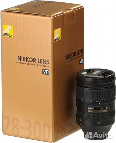 Объектив Nikon 28-300мм f/3.5-5.6G ED VR AF-S Объектив Nikon 28-300мм f/3.5-5.6G ED VR AF-S