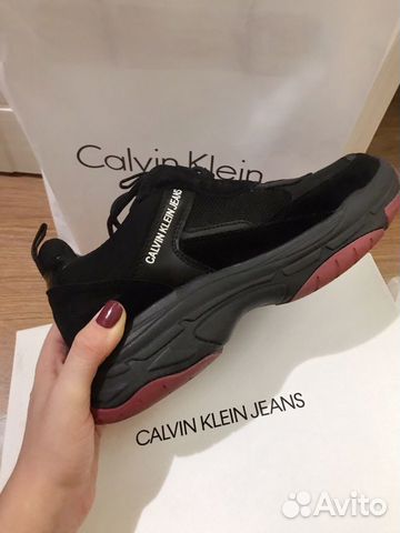 Кроссовки calvin klein maya, черные, размер 41 рус