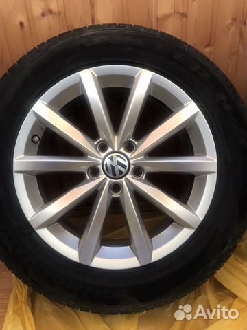 Оригинальные колёса R17 на VW tiguan + лето 235/55 Оригинальные колёса R17 на VW tiguan + лето 235/55