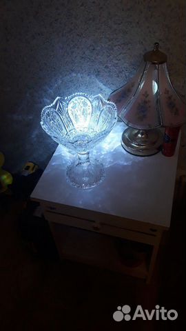 Ваза редкая разборная хрустальная, времён СССР