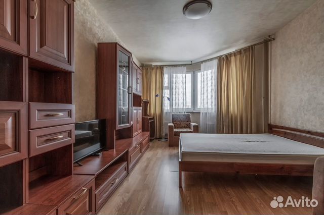 

1-к. квартира, 44 м², 2 кровати