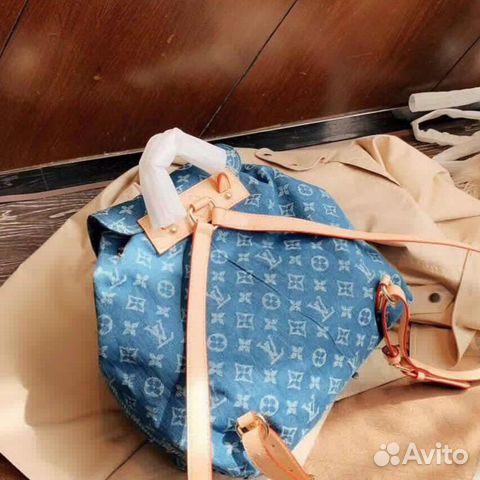 Рюкзак Louis Vuitton джинсовый Рюкзак Louis Vuitton джинсовый