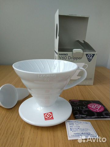 Воронка для кофе пластик Hario V60 dripper Воронка для кофе пластик Hario V60 dripper