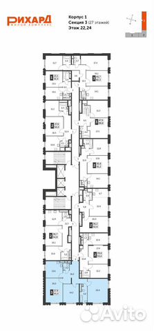 3-к квартира, 95 м², 24/27 эт. 3-к квартира, 95 м², 24/27 эт.
