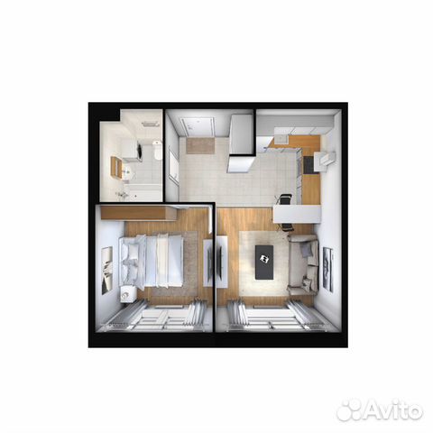 1-к квартира, 39.4 м², 13/15 эт. 1-к квартира, 39.4 м², 13/15 эт.