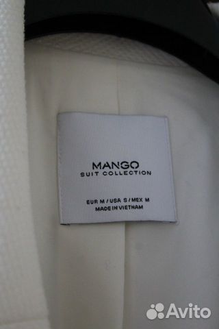 Пальто летнее,Mango,белое,вафелька M Пальто летнее,Mango,белое,вафелька M