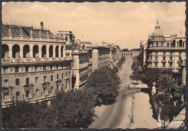 Гитлер и Муссолини, 1941 год. Открытка Италии