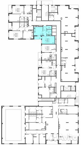 1-к квартира, 41.7 м², 1/17 эт. 1-к квартира, 41.7 м², 1/17 эт.