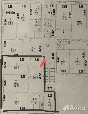 3-к квартира, 95 м², 4/5 эт. 3-к квартира, 95 м², 4/5 эт.