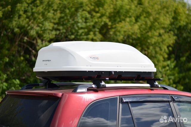 Автобокс, бокс на крышу Turino Compact 360 л Белый