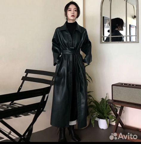 Новый кожаный тренч s Новый кожаный тренч s