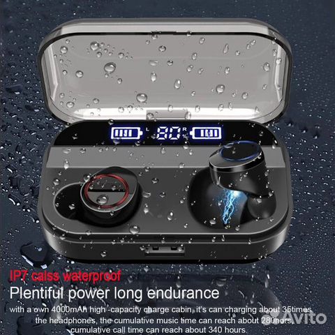 Новые Bluetooth наушники с power bank Новые Bluetooth наушники с power bank