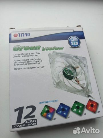 Кулер вентилятор новый 120см Titan Green Vision Кулер вентилятор новый 120см Titan Green Vision