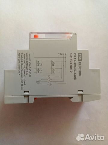 Реле контроля напряжения 3ф. рн 12-3х400/230В TDM