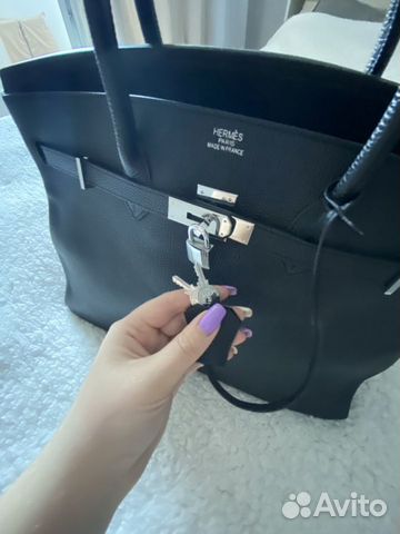 Сумка кожаная в стиле Hermes