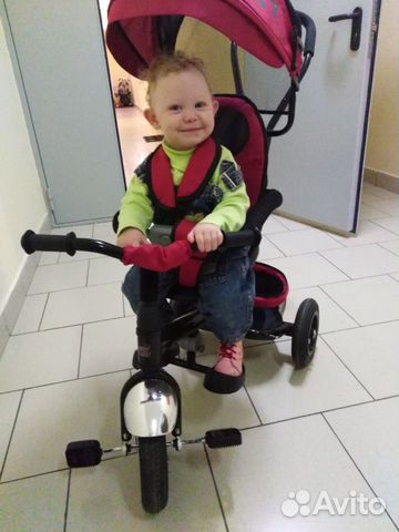 Велосипед детский с родительской ручкой Велосипед детский с родительской ручкой