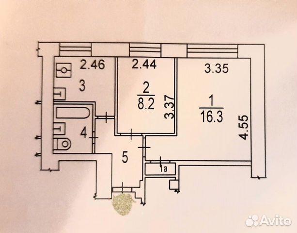 2-к квартира, 38.3 м², 2/9 эт. 2-к квартира, 38.3 м², 2/9 эт.